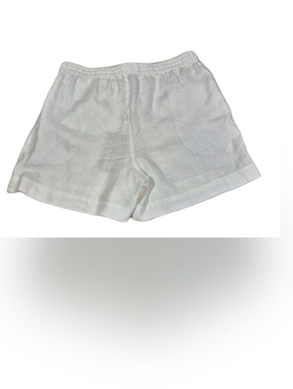 Tommy Bahama Linen Shorts Womens Size L Large Two Palms High-Rise White 65 - Picture 2 of 12